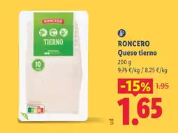 Lidl Roncero queso tierno oferta