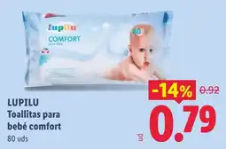 Lidl Lupilu toallitas para bebé comfort oferta