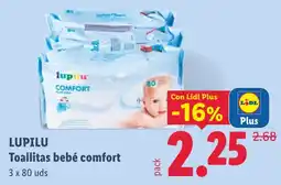 Lidl Lupilu toallitas bebé comfort oferta