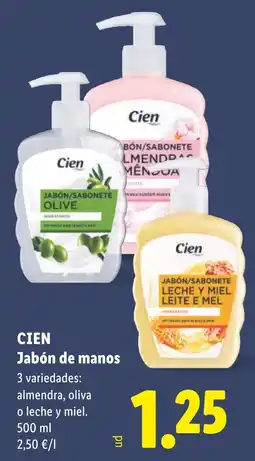 Lidl Cien Jabón de manos oferta