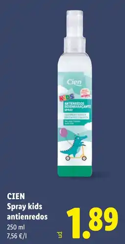 Lidl Cien spray kids antienredos oferta