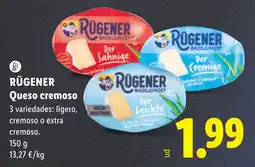 Lidl Rügener queso cremoso oferta