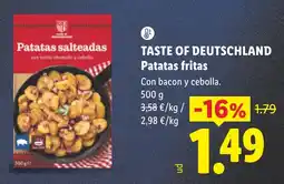 Lidl Taste of Deutschland Patatas fritas oferta