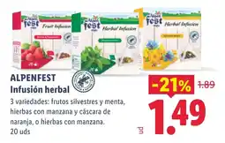 Lidl Alpenfest Infusión herbal oferta