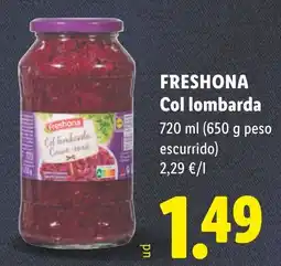 Lidl Freshona col lombarda oferta