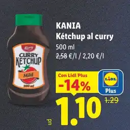 Lidl Kania ketchup al curry oferta