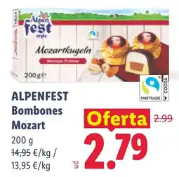 Lidl Alpenfest bombones mozart oferta