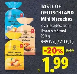 Lidl Taste of Deutschland Mini bizcochos oferta