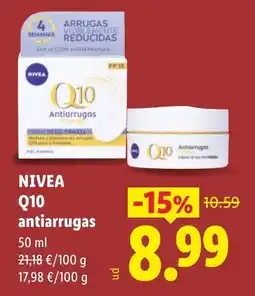 Lidl Nivea Q10 antiarrugas oferta