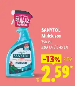 Lidl Sanytol multiusos oferta