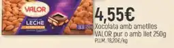 Coaliment Valor - xocolata amb ametlles pur o amb llet oferta