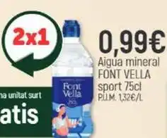 Coaliment Font vella - aigua mineral sport oferta
