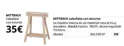 IKEA Mittback caballote con estante oferta