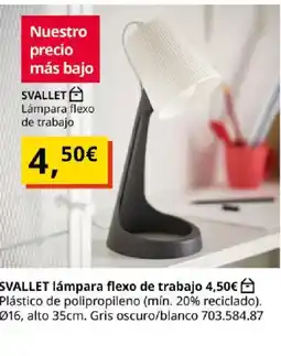 IKEA Svallet lámpara flexo de trabajo oferta