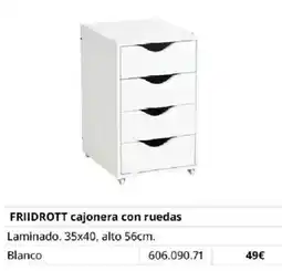 IKEA FRIIDROTT cajonera con ruedas oferta