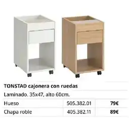 IKEA Tonstad cajonera con ruedas oferta