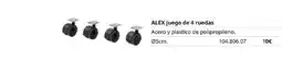 IKEA Alex juego de 4 ruedes oferta
