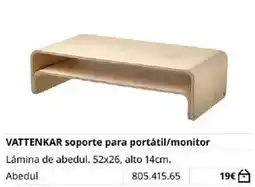 IKEA VATTENKAR soporte para portátil/monitor oferta