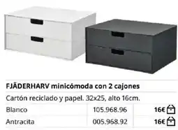 IKEA Fjäderharv minicómoda con 2 cajones oferta