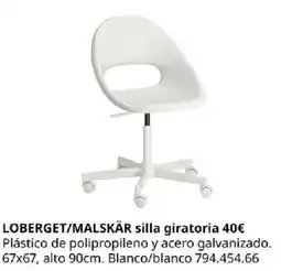 IKEA Loberget/malskär silla giratoria oferta