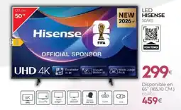 Tien 21 Hisense led 50a6s oferta
