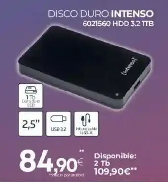 Intenso disco duro 3.2 1tb