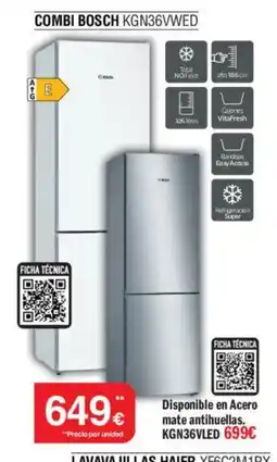 Milar Combi Bosch KGN36VWED oferta