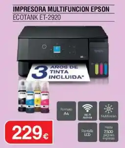 Milar Epson impresora multifuncion ecotank et-2920 oferta