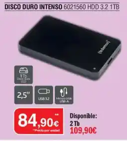 Milar Intenso disco duro ssd 3.2 1tb oferta