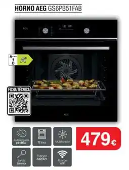 Milar Horno AEG GS6PB51FAB oferta