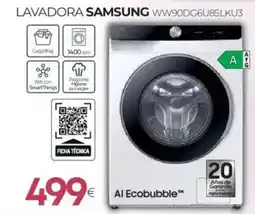 Tien 21 Samsung lavadora ww90dg6u85lku3 oferta
