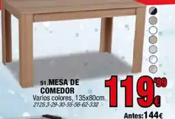 Rapimueble mesa de comedor oferta