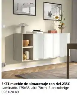 IKEA Eket mueble de almacenaje con riel oferta
