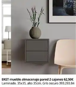 IKEA Eket mueble almacenaje pared 2 cajones oferta