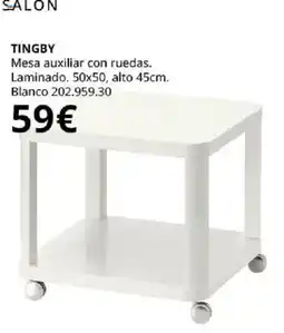 IKEA Salon tingby mesa auxiliar con ruedas oferta