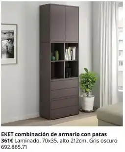 IKEA EKET combinación de armario con patas oferta