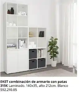 IKEA Eket combinación de armario con patas oferta