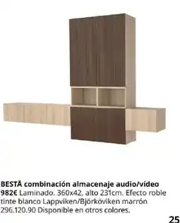 IKEA Bestå combinación almacenaje audio/vídeo oferta