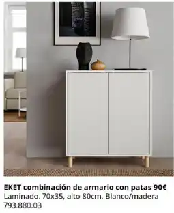 IKEA Eket combinación de armario con patas oferta