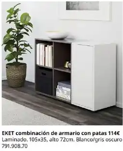 IKEA Eket combinación de armario con patas oferta