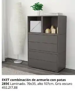 IKEA Eket combinación de armario con patas oferta