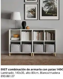 IKEA EKET combinación de armario con patas oferta