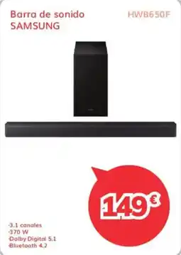 Mi electro samsung barra de sonido hw650f oferta