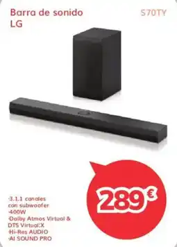 Mi electro LG barra de sonido S70TY oferta