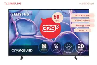 Samsung tv crystal uhd 50 tu50u7025f