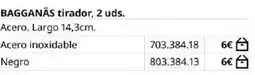IKEA BAGGANAS tirador oferta