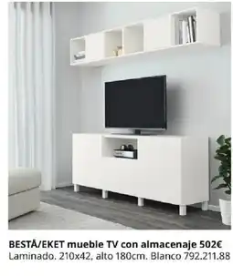 IKEA BESTÅ/EKET mueble TV con almacenaje oferta
