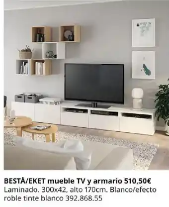 Bestå/eket mueble tv y armario