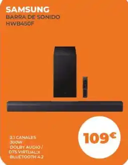 Pascual Martí Samsung barra de sonido hwB450F oferta