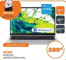 Pascual Martí Acer portátil aspire cores5-120u oferta